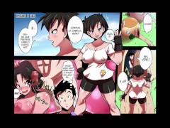 Videl levou amiga Erasa para fuder com Gohan parody DBZ