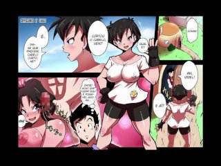 manga hentai, videl x gohan, big ass, big tits