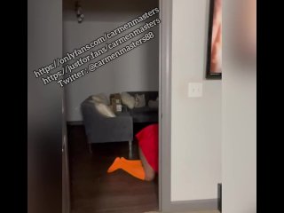 Ts carmen masters as velma cosplay Halloween