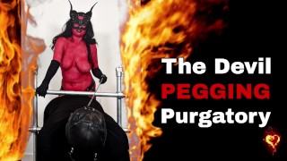 Satan Teufel Domina Pegging Fegefeuer Cosplay Halloween FLR Rau Extrem Riesiger Dildo Butt Plug