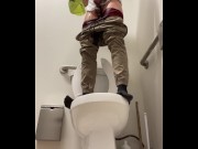 Preview 2 of Public toilet piss and cum