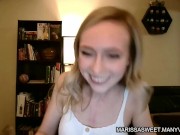 Preview 4 of Marissa Sweet Full Cam Show Recording Blonde Chatting And Showing Boobs
