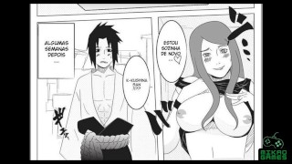 Sasuke fucks friend's hot mom Kushina Uzumaki