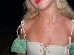 Video I picked up a funny hot Princess after Halloween party | HUGE CUM ON A CUTE FACE