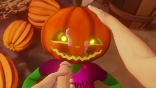 Halloween 2022 Deepthroat Night Of October 31St A Scary And Seductive Sex Pumpkin Girl Blowjob For A White Guy