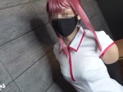 Preview 1 of マキマのコスプレをした素人女子とオフパコ！バックで種付けピストンし連続アクメでハメ撮り　チェンソーマン/日本人/個人撮影/素人/パイパン/スマホ/スタイル抜群/無修正/まろちゃんねる