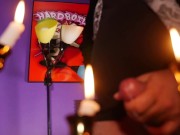 Preview 6 of Phantom Of The Opera Blows His Load into Candles for Christine