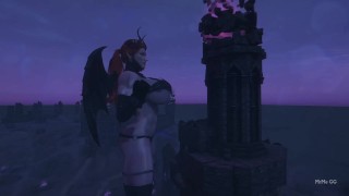 Growing Vampire Serana - Skyrim Giantess