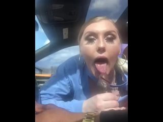 pawg deepthroat, old young, blonde, vertical video
