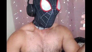 Halloween Spiderman aangepaste cumshot