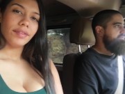 Preview 2 of Outdoor blowjob in the car - Catalina Days