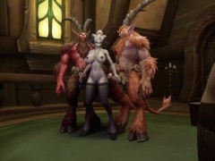 Video Demon girl gets double penetration from 2 Devils | Warcraft Parody