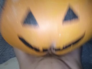 Pumpkin Booty PAWG Gets Fucked Hard_On Halloween