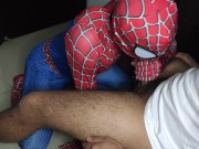 Preview 4 of I fuck Spiderman mouth with my big cock
