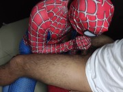 Preview 6 of I fuck Spiderman mouth with my big cock
