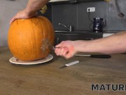 Preview 2 of MATURE4K. Halloween pumpkin pie