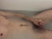 Preview 1 of The guy caressed his dick in the hot tub