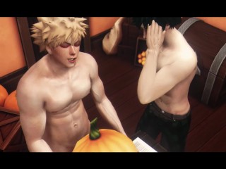 Hero's Halloween 2022 - Pumpkin Pie - Kacchan x Deku - my Hero Academia 3D Animation Parody