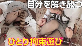 ＜女装＞フレアミニスカ x 後開きショーツ②