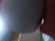 Preview 5 of Curvy thicc pregnant hot wife in red ligerie showing off thick phat ass naughty housewife milf video