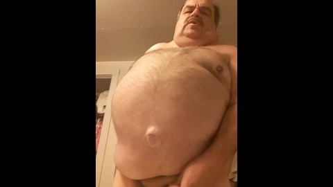 Fat pig takes a while to cum. Sorry about the camera work!