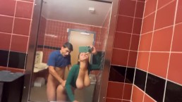 Creampie my step sister in Whole Foods public bathroom IG: @HaileyRoseVisuals