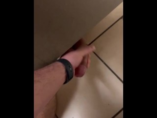 Understall Fun in Mall Bathroom