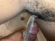 Preview 5 of Hairy Pussy Pissing On My Dick In Shower