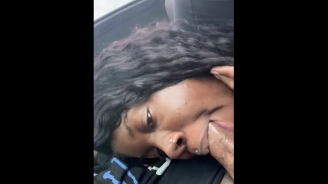  Giving head in the car  till he nut in my mouth 