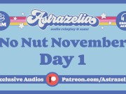 Preview 1 of FemDom No Nut November Challenge - Day 1 [Mutual Masturbation] [Handjob] [Fingering Wet Pussy]