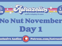 FemDom No Nut November Challenge - Day 1 [Mutual Masturbation] [Handjob] [Fingering Wet Pussy]