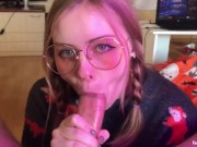 Preview 3 of Cumshot on the face of a CUTE STEPSISTER