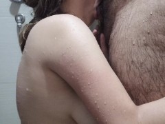 My Stepsister Cleans My Cock With Her Mouth Until I Fill It With Cum