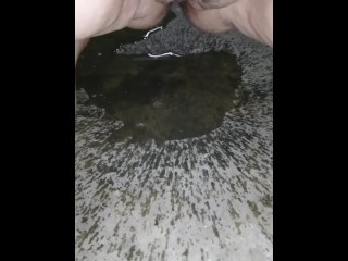 Peeing on Concrete