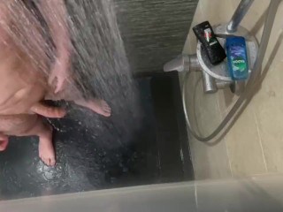 Hung Chub Caught Wanking in Public Spa Showers! StraightGuy1996