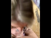 Preview 1 of Sloppy Blowjob in Public