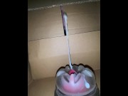 Preview 6 of Huge slow-motion cumshot from inside a box