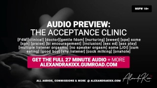 Visualização de áudio: A clínica de aceitação - sua primeira experiência Sexual
