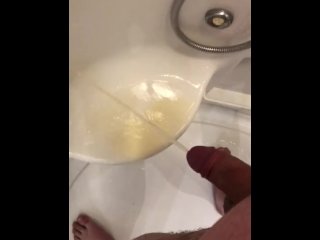 pissing, pov, exclusive, hands free