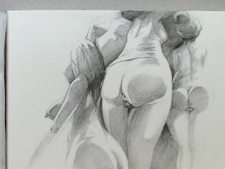 Girls in a Group Expose their Ass and Pussie for Arts Sake