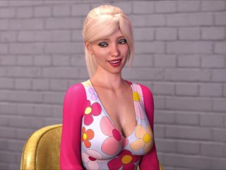 big tits, hot blonde, adult visual novel, pc gameplay