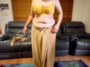 Preview 2 of Sexy Indian Wife’s Stunning Saree Striptease