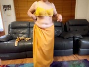 Preview 5 of Sexy Indian Wife’s Stunning Saree Striptease
