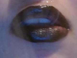 smoking, lipstick, black, kink