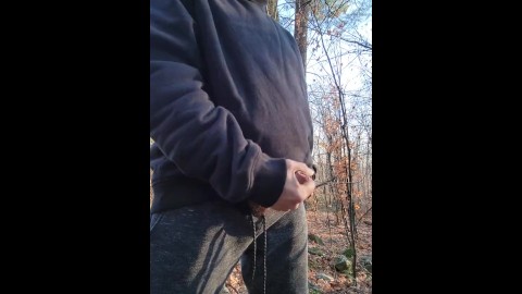Friend filmed me jerking in the woods