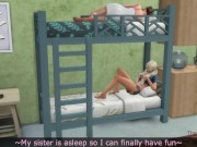 Preview 1 of Stepdad fuck his stepdaughter on bunk bed