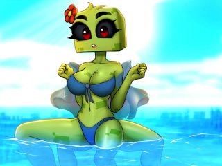 Minecraft Horny Craft - Part15 - Swimsuit Creeper By_LoveSkySanHentai