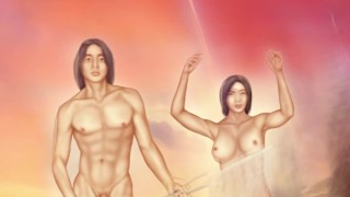 Capituler - Illustration de science-fiction sur la nudité masculine et féminine
