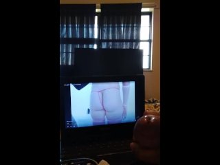 Masterbating to nice butt