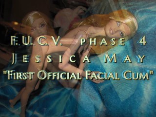 FUCVph4 Jessica may Eerste Officiële Facial Cum VOLLEDIGE SESSIE